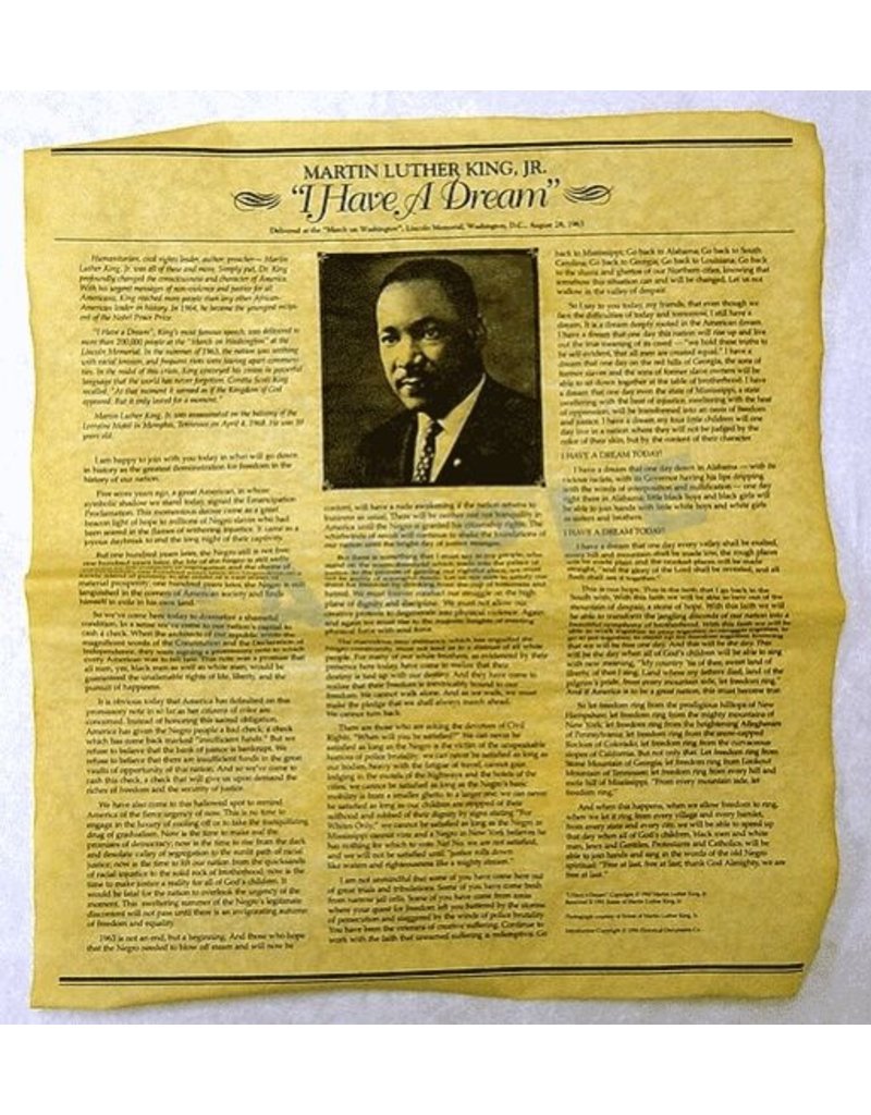 Channel Craft Martin Luther King Jr. "I Have a Dream" Speech Document - Tube