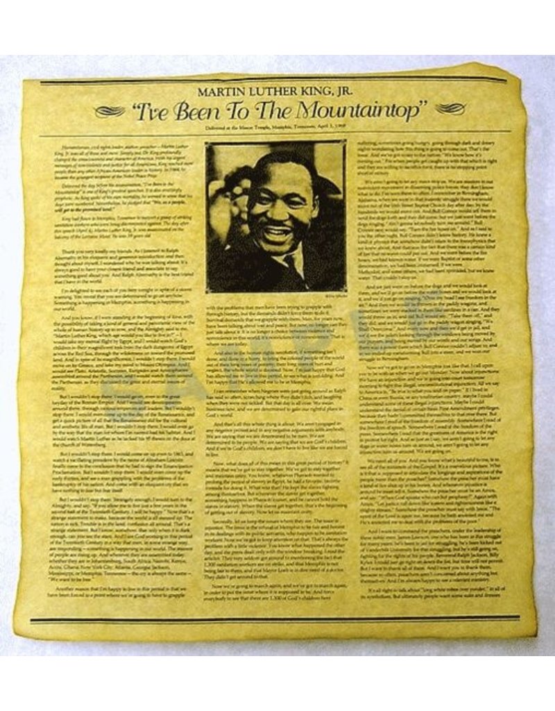 Channel Craft Martin Luther King Jr. "I've Been to the Mountaintop" Speech Document