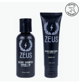 Zeus Zeus Travel Beard Wash Set - Verbena Lime