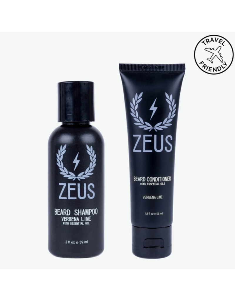 Zeus Zeus Travel Beard Wash Set - Verbena Lime
