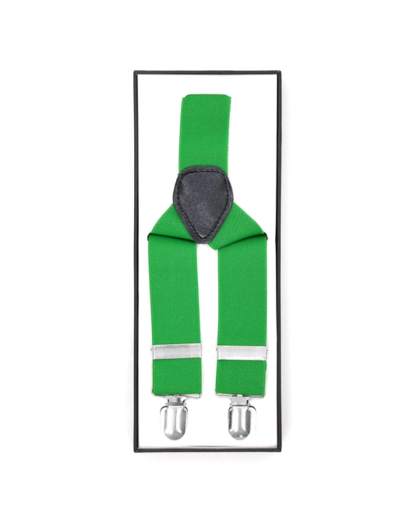 Ferrecci Ferrecci Suspenders - Green Vintage Style Wide