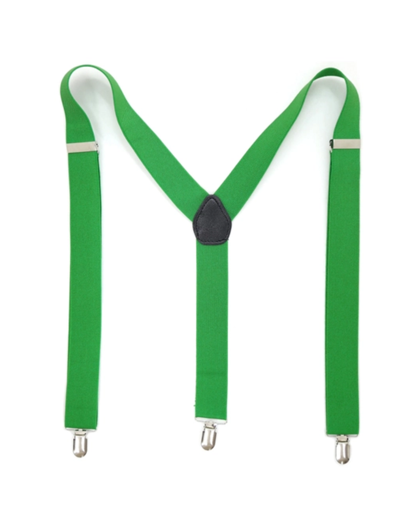 Ferrecci Ferrecci Suspenders - Green Vintage Style Wide