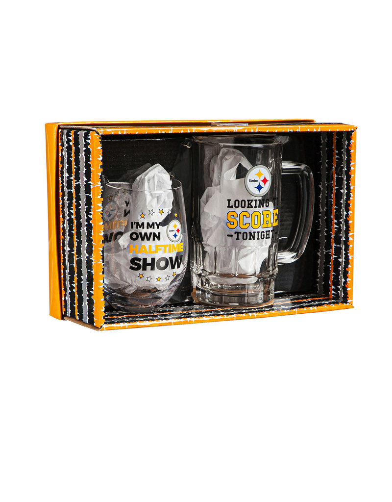 Green Bay Packers 17oz. Stemless Wine Glass & 16oz. Mug Gift Set