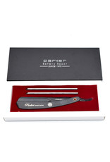 Parker Parker Straight Edge Barber Razor | PTABK | Adjustable Stainless Steel W/ Black Finish