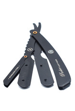 Parker Parker Straight Edge Barber Razor | SRXBLK | Heavy Duty Stainless Steel W/ Black Finish