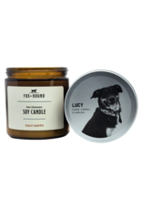 Fox + Hound Odor Eliminator Soy Candle | Rescue Dog Lucy | Palo Santo