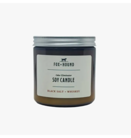 Fox + Hound Odor Eliminator Soy Candle | Black Salt & Whiskey