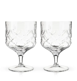 Viski Admiral Crystal Cocktail Glass Set