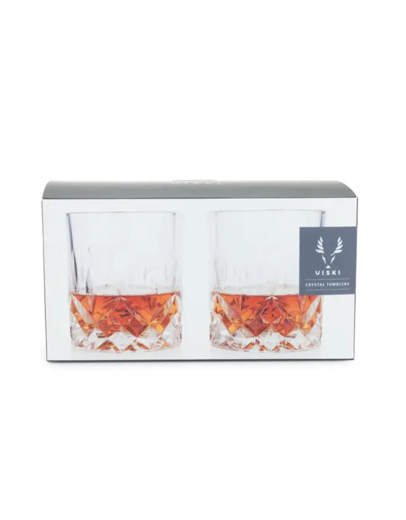 Viski Admiral Crystal Tumbler Set/2