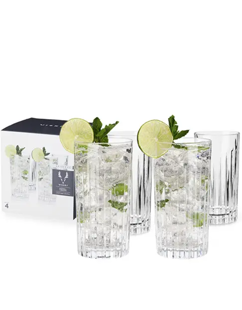 European Crystal Highball Tumblers by Viski