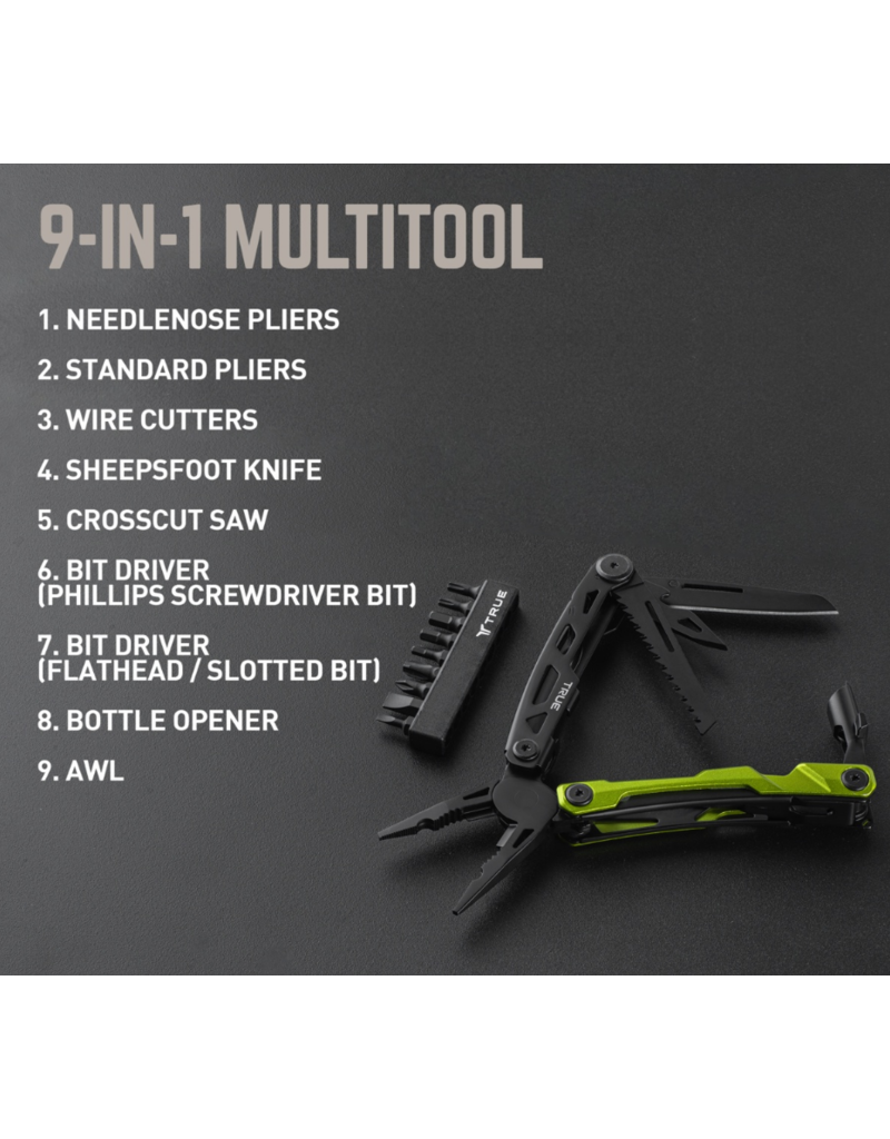 True Utility Titanium Locking Pocket Multi-Tool