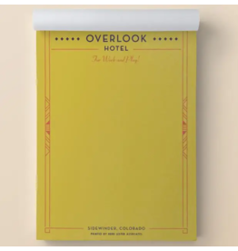 Fictional Hotel Notepad | The Overlook Hotel