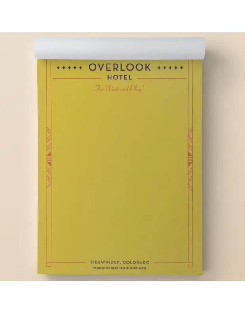 Fictional Hotel Notepad | The Overlook Hotel