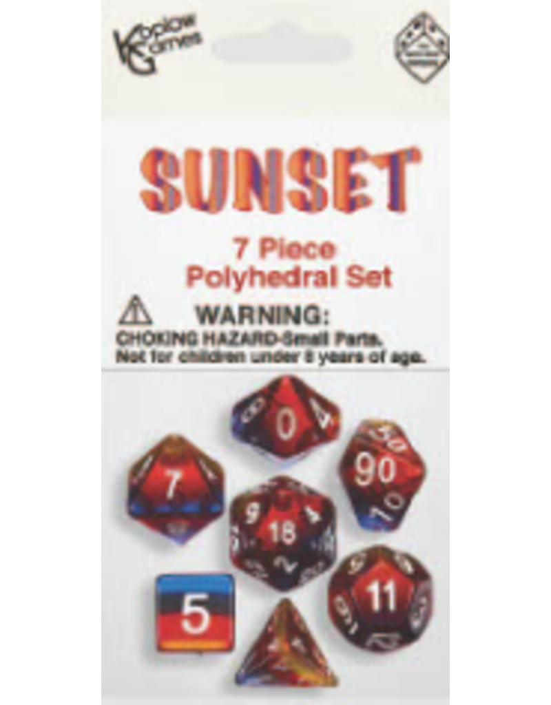 7 Piece Polyhedral Dice Set | Select Color
