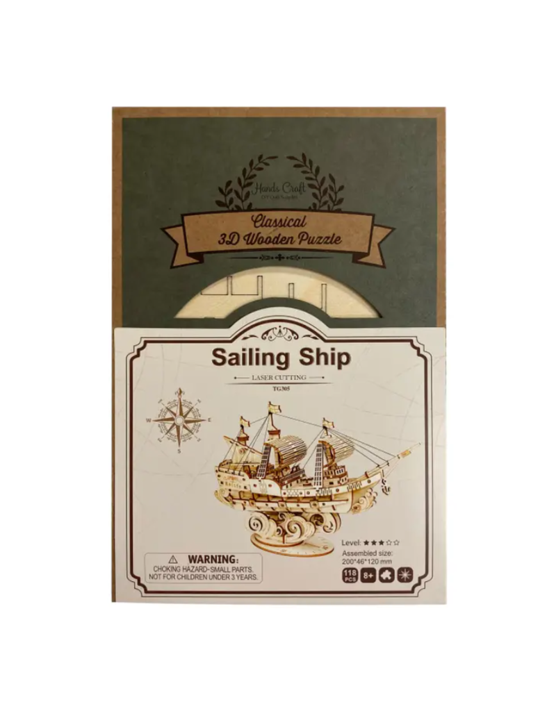 3D Wooden Puzzle | Sailing Ship