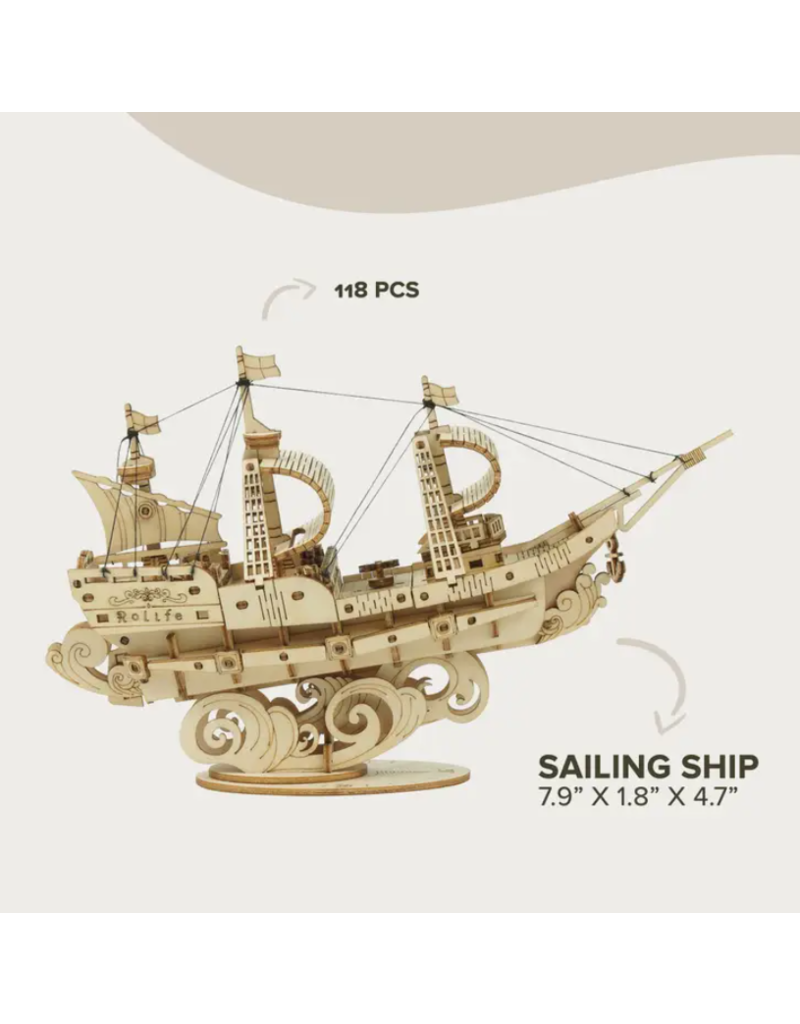3D Wooden Puzzle | Sailing Ship
