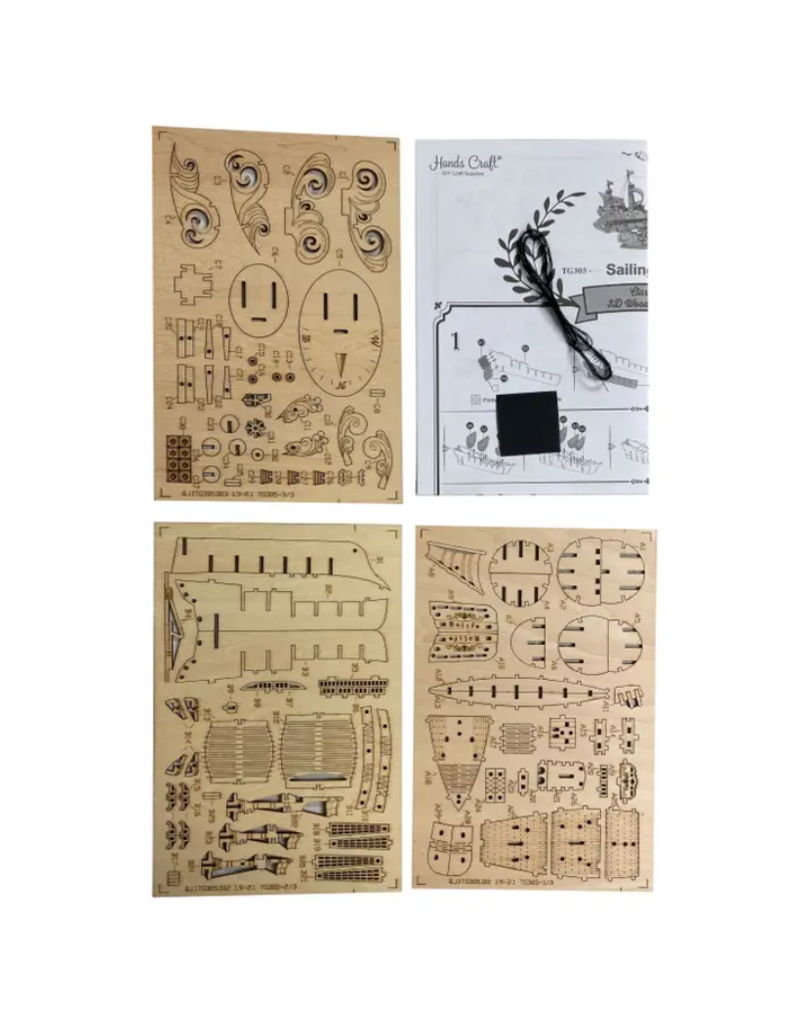 3D Wooden Puzzle | Sailing Ship