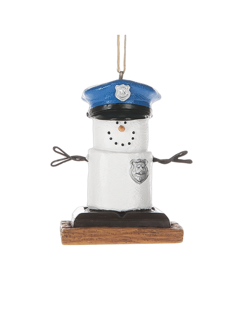 S'mores Ornament Policeman