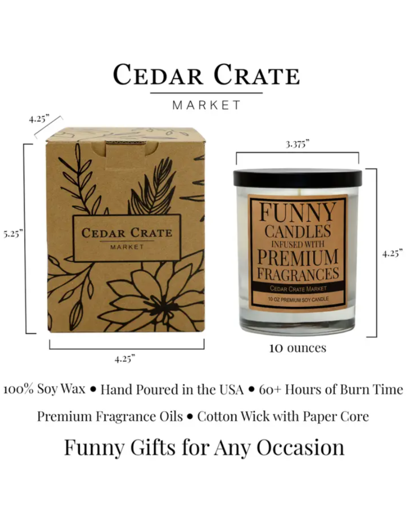 Cedar Crate Market Candle | Dog Fart Extinguisher