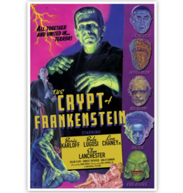 Retro-a-go-go Limited Edition Art Print | Crypt of Frankenstein | Signed & Numbered