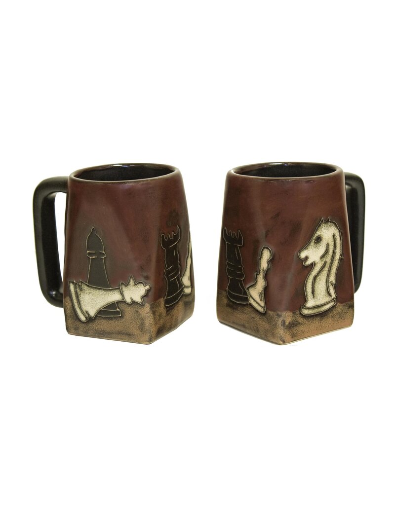 Mara Mug | Square | Chess | 12 oz