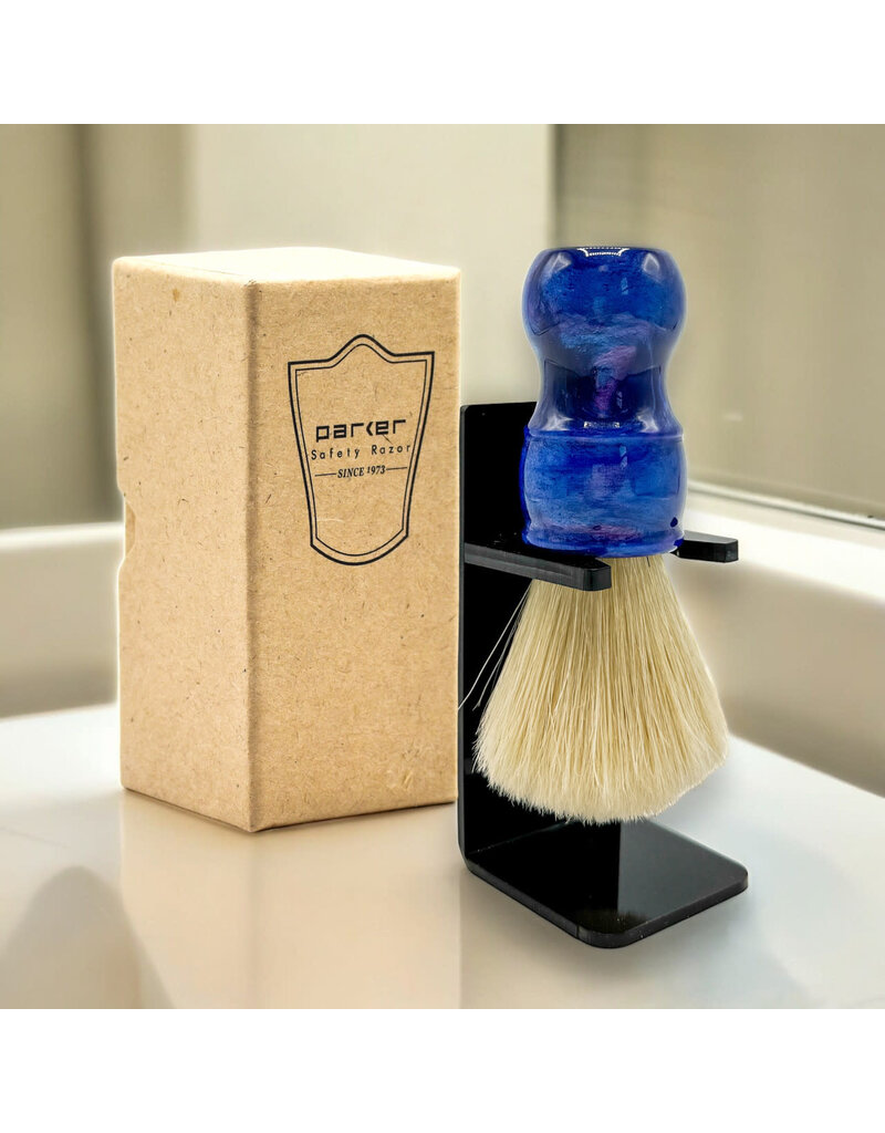 Parker Parker Boar Bristle Brush | Blue Resin Handle