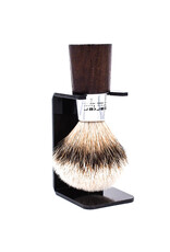 Parker Parker Wood & Chrome Silvertip Badger Brush