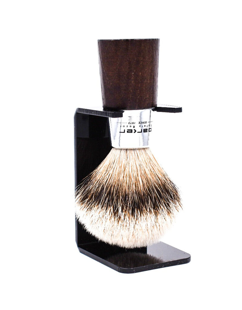 Parker Parker Wood & Chrome Silvertip Badger Brush