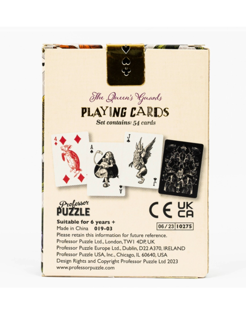 Professor Puzzle Alice in Wonderland "The Queen's Guards" Playing Cards