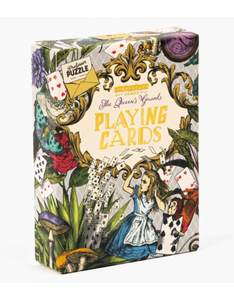 Professor Puzzle Alice in Wonderland "The Queen's Guards" Playing Cards