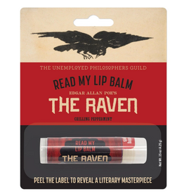 Unemployed Philosophers Guild Read My Lips | Poe's Raven Lip Balm