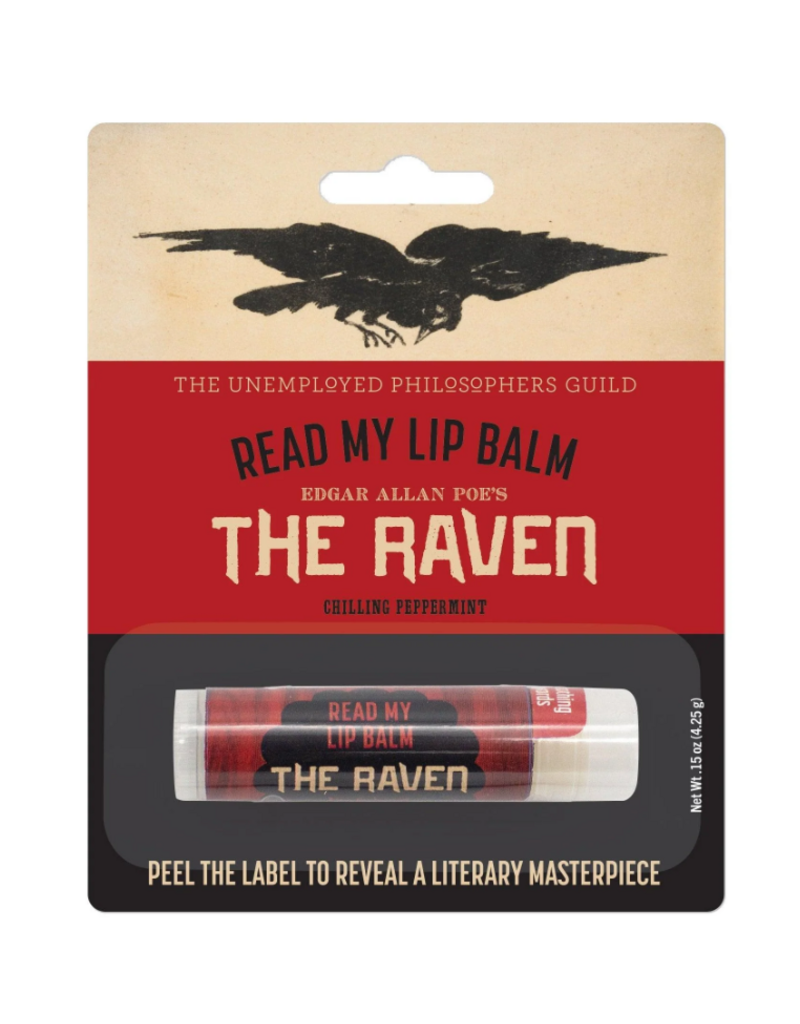Unemployed Philosophers Guild Read My Lips | Poe's Raven Lip Balm