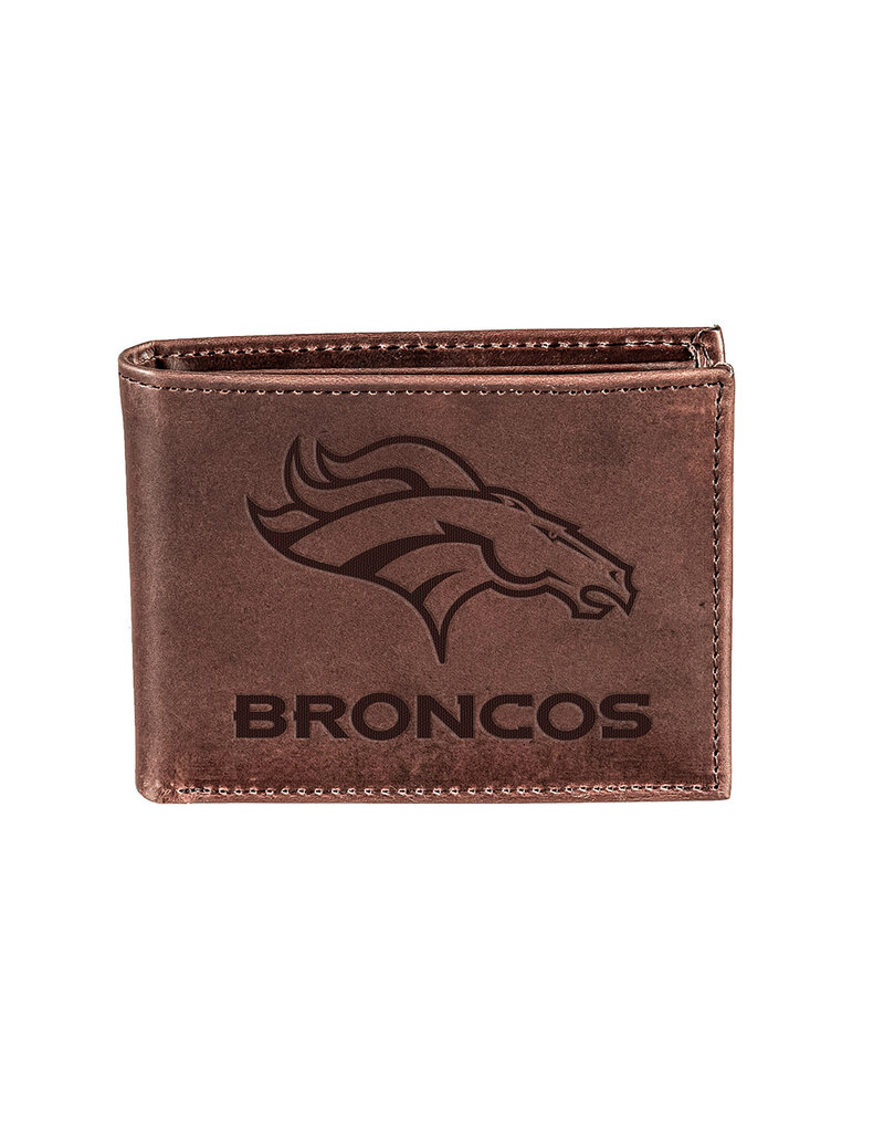 Leather Wallet |  Bi-Fold Denver Broncos
