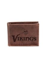 Leather Wallet |  Bi-Fold Minnesota Vikings