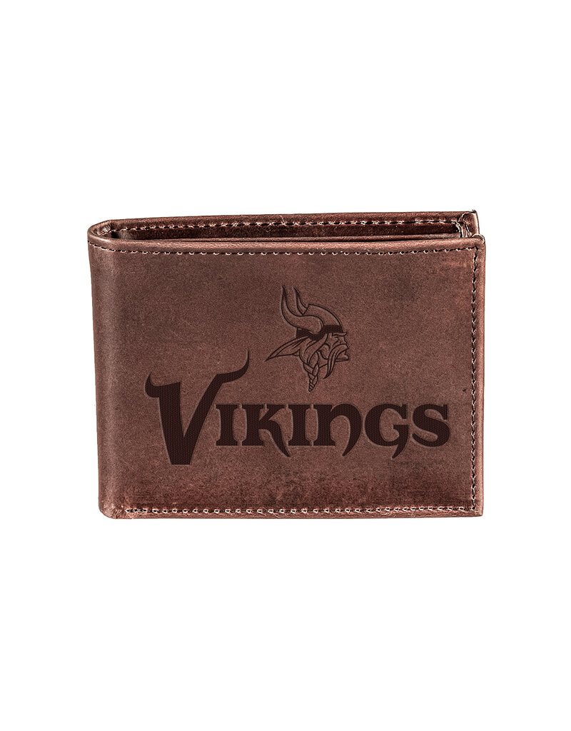 Leather Wallet |  Bi-Fold Minnesota Vikings