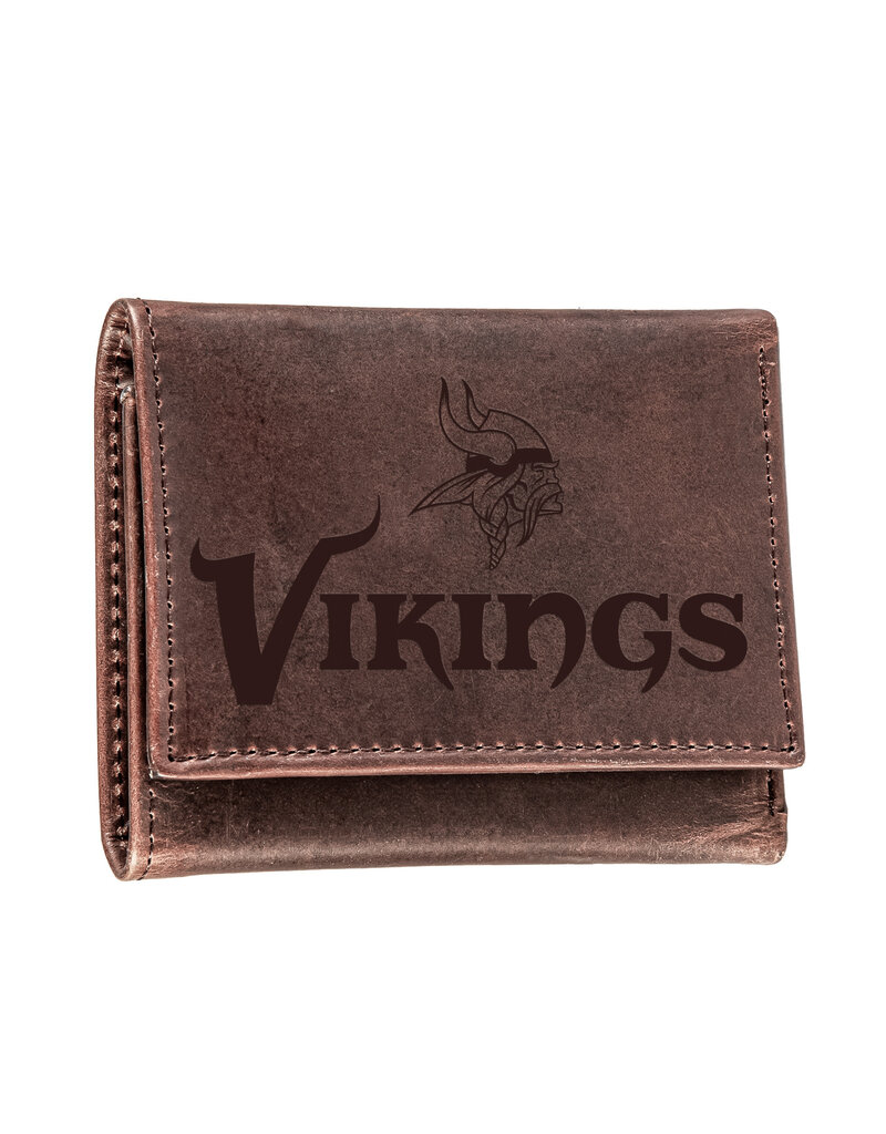 Leather Wallet |  Tri-Fold Minnesota Vikings