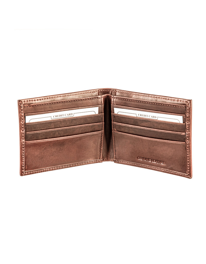 Leather Wallet |  Bi-Fold West Virginia University