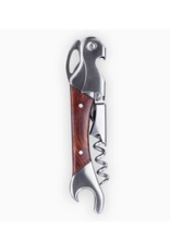 Viski Viski Double Opener Corkscrew | Wood & Stainless Steel