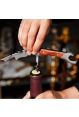 Viski Viski Double Opener Corkscrew | Wood & Stainless Steel