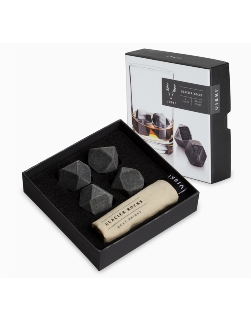 Viski Glacier Rocks | Basalt Stone | Set of 4