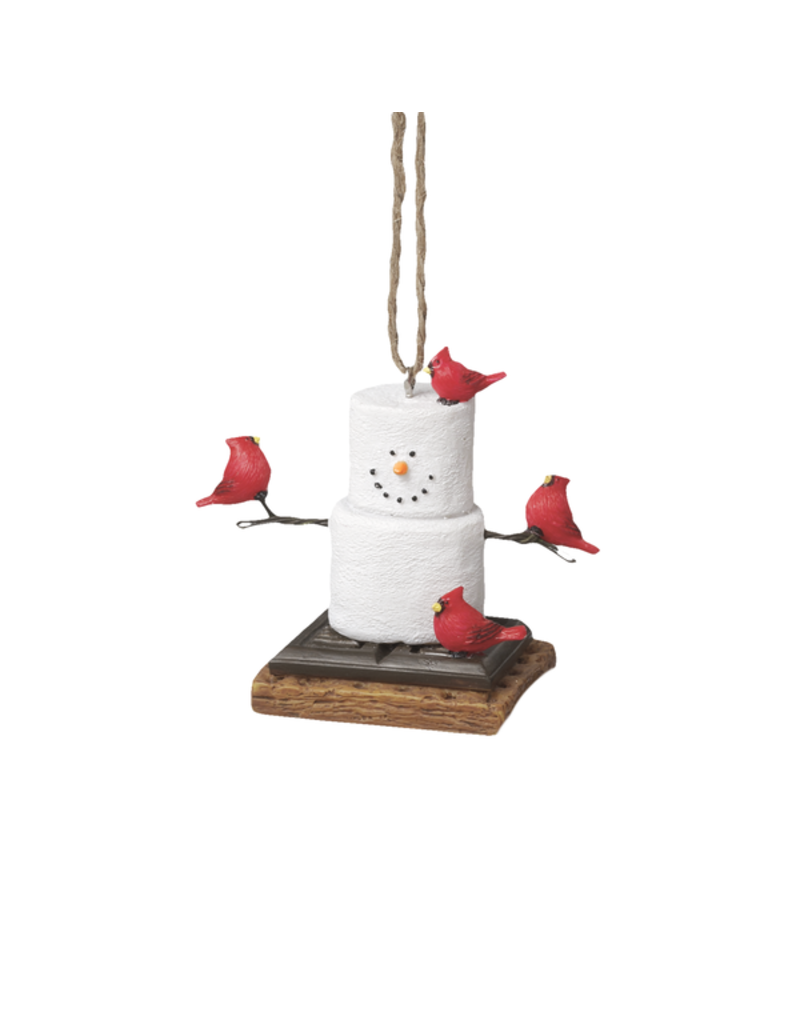 S'mores Ornament With Cardinals