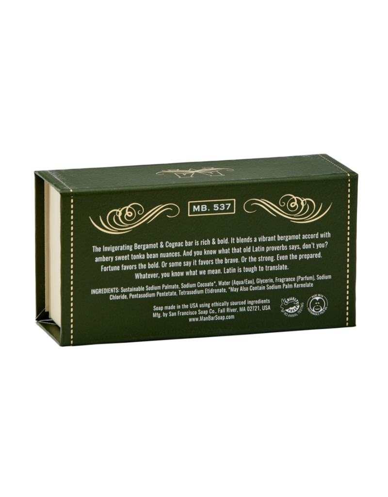 San Francisco Soap Co Man Bar Bath Soap |  Bergamot Cognac