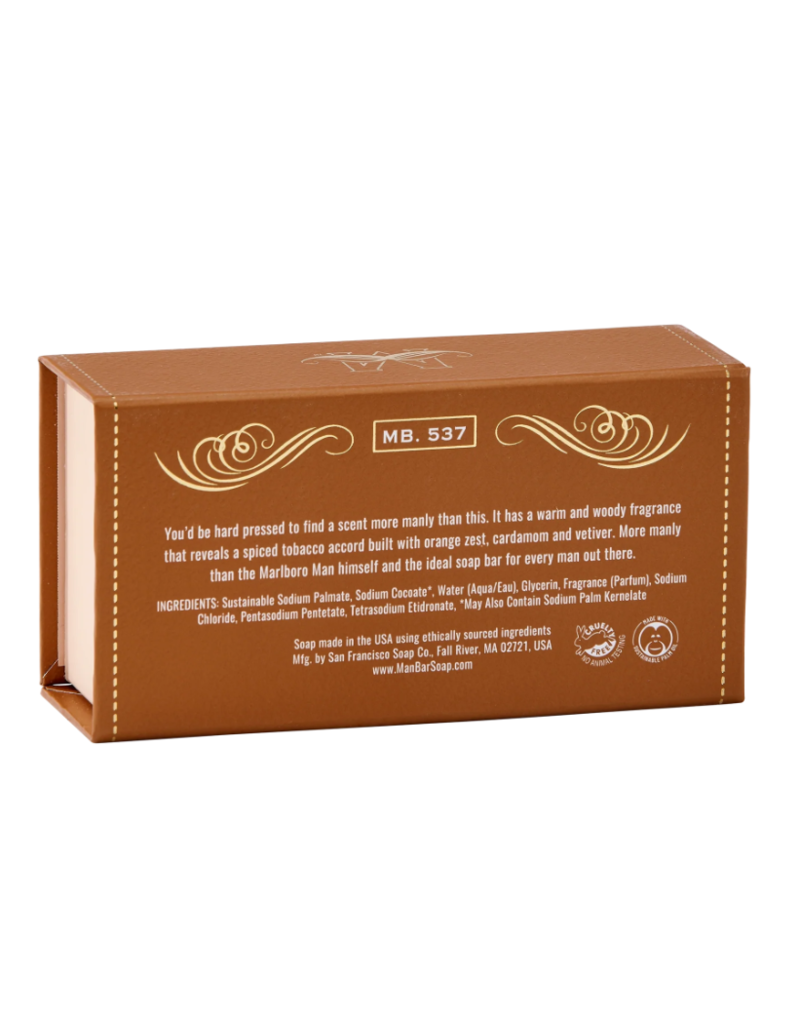 San Francisco Soap Co Man Bar Bath Soap | Spiced Tobacco