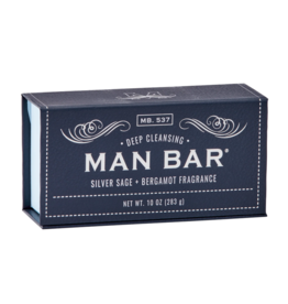San Francisco Soap Co Man Bar Bath Soap |  Silver Sage & Bergamot