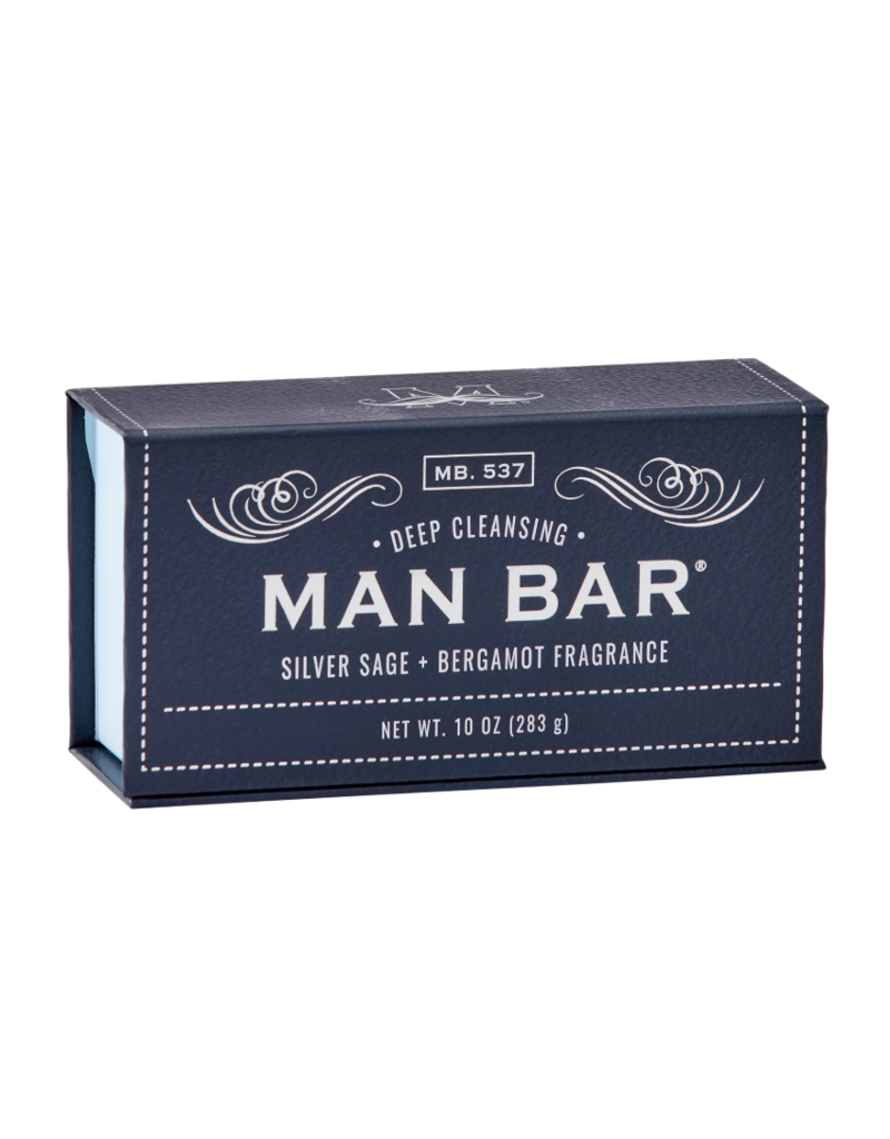 San Francisco Soap Co Man Bar Bath Soap | Silver Sage & Bergamot