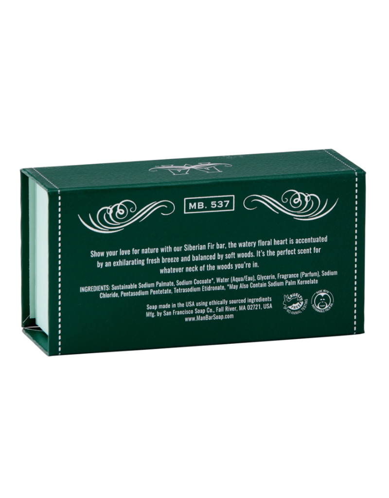 San Francisco Soap Co Man Bar Bath Soap |  Siberian Fir
