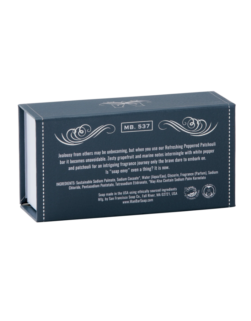 San Francisco Soap Co Man Bar Bath Soap |  Peppered Patchouli