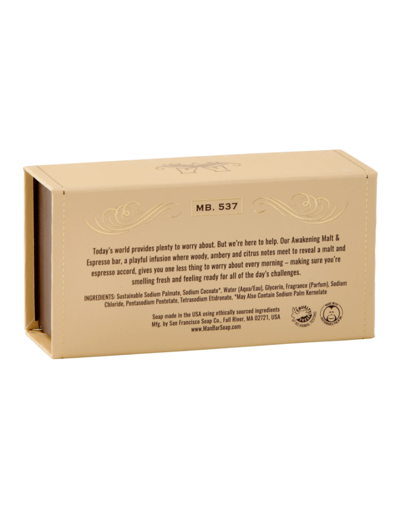 San Francisco Soap Co Man Bar Bath Soap | Malt + Espresso