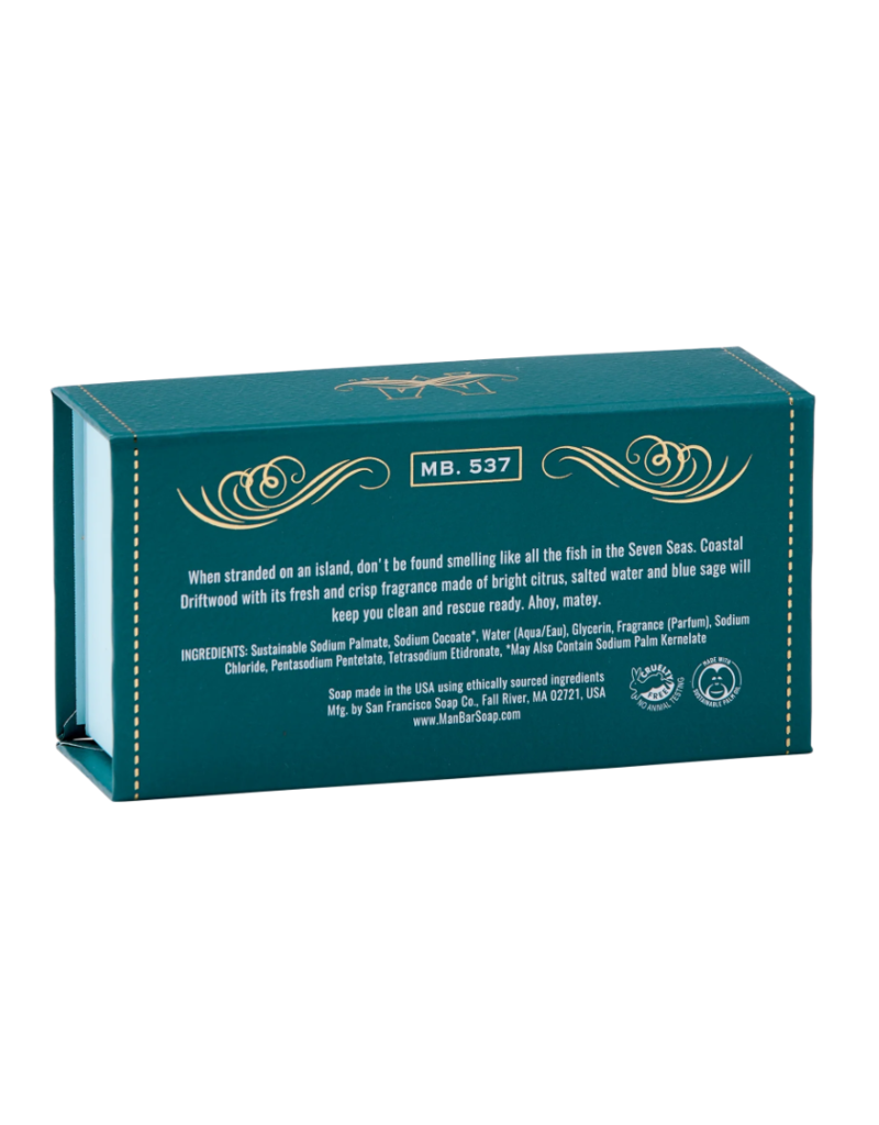 San Francisco Soap Co Man Bar Bath Soap |  Coastal Driftwood