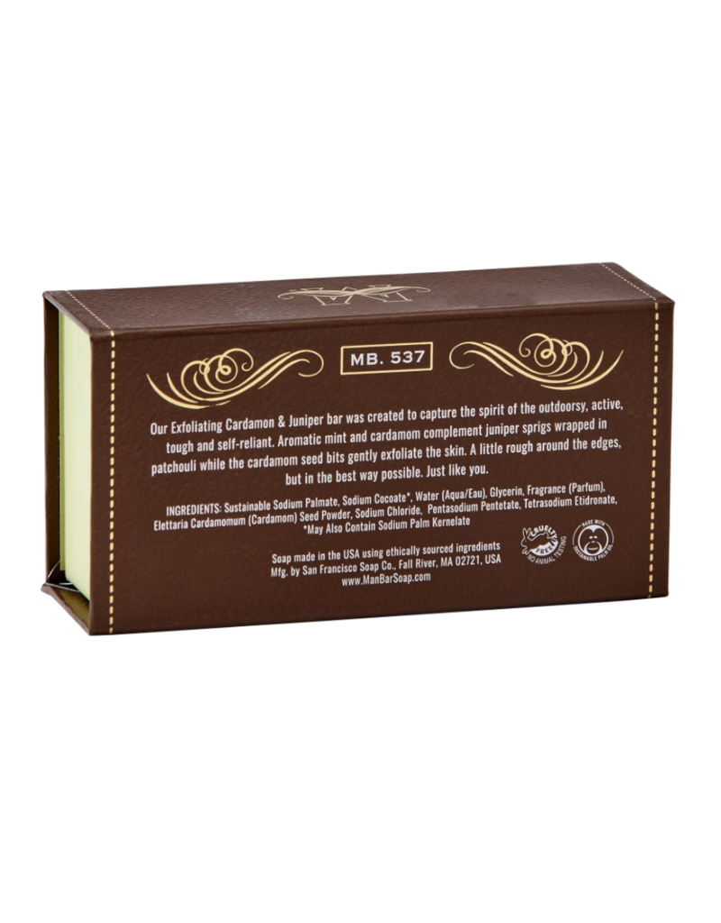 San Francisco Soap Co Man Bar Bath Soap | Cardamom & Juniper